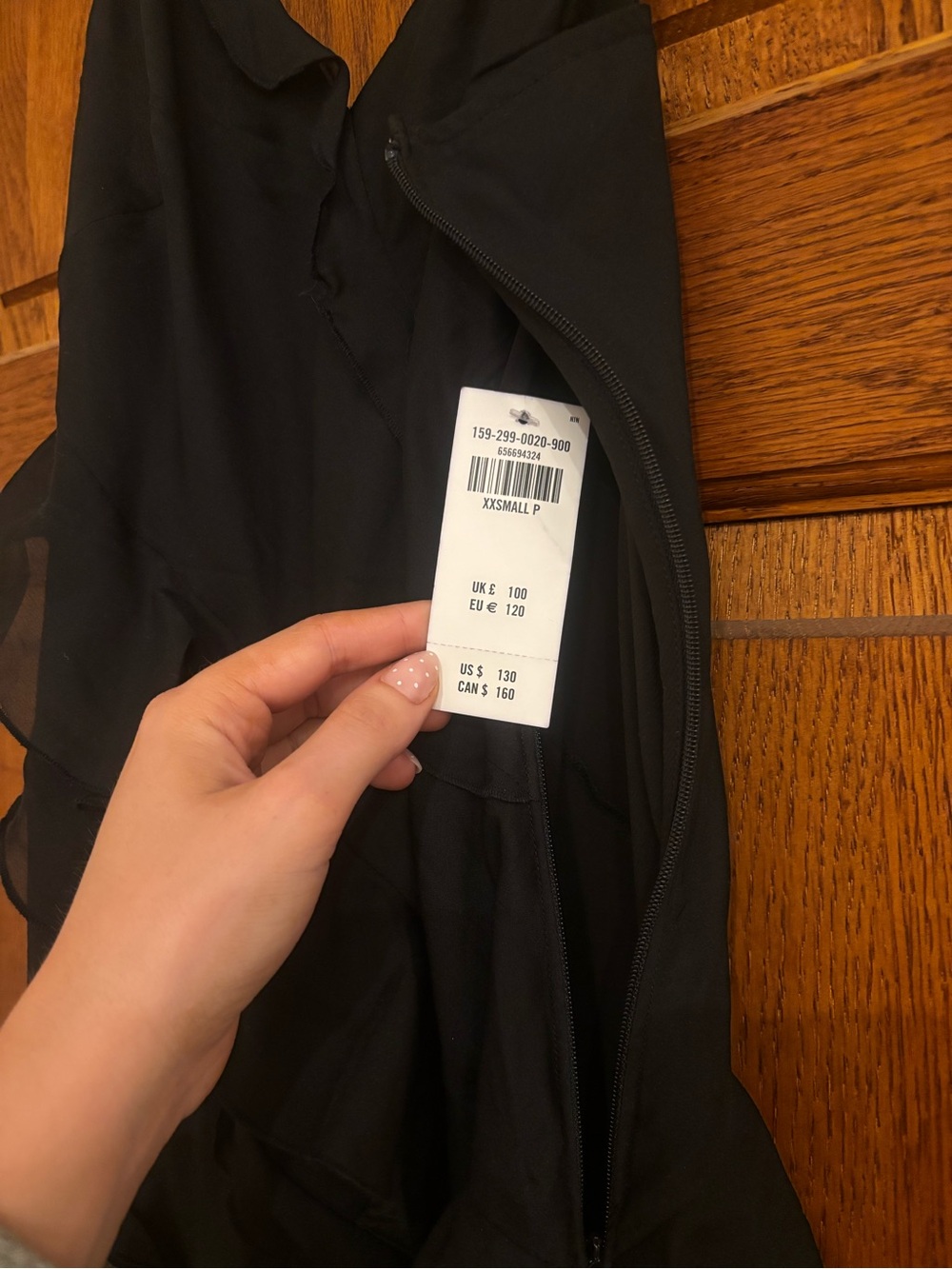Abercrombie & Fitch Black Ruffle Tiered Slit Maxi Dress - Picture 9 of 11